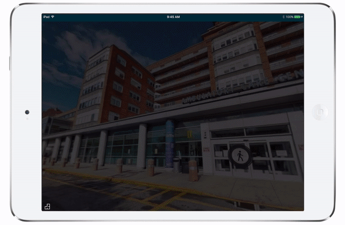3D virtual tour for hospital facility