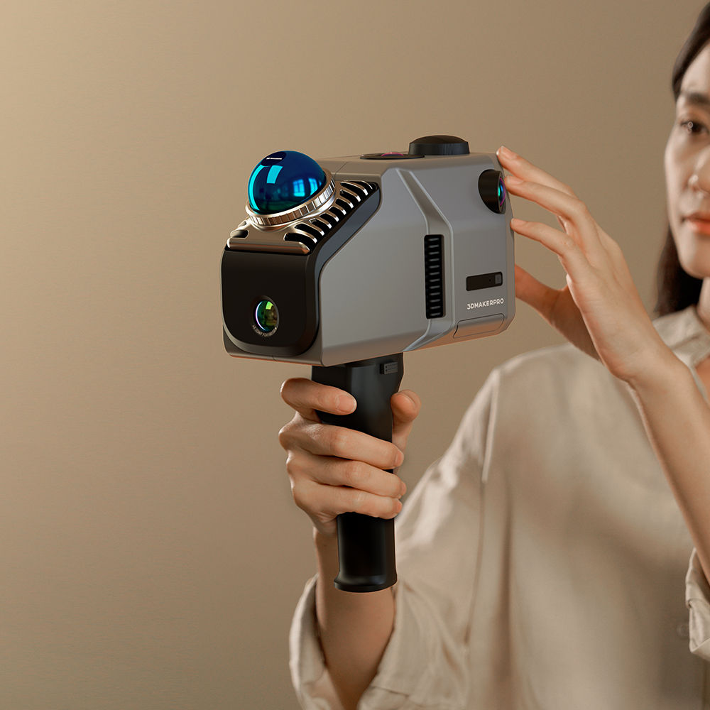 3DMakerPro Eagle handheld LiDAR scanner showing ergonomic pistol grip design