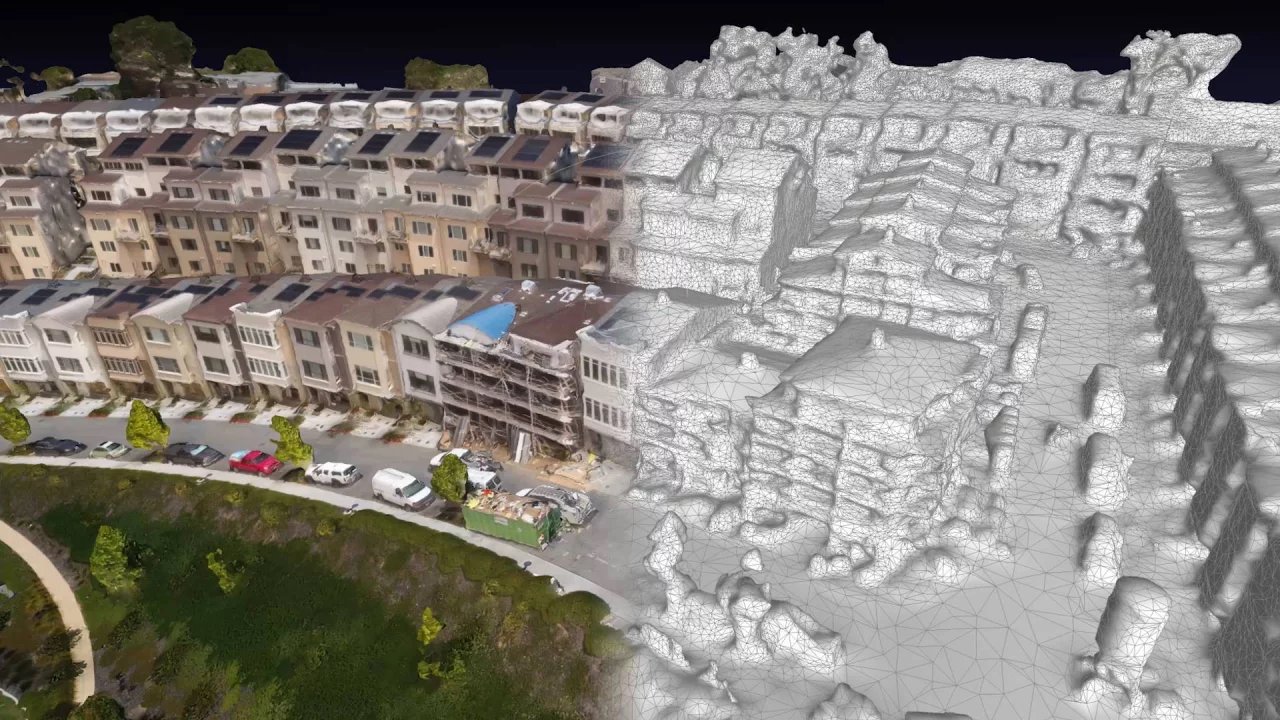 Aerial drone view of construction site for accurate data collection