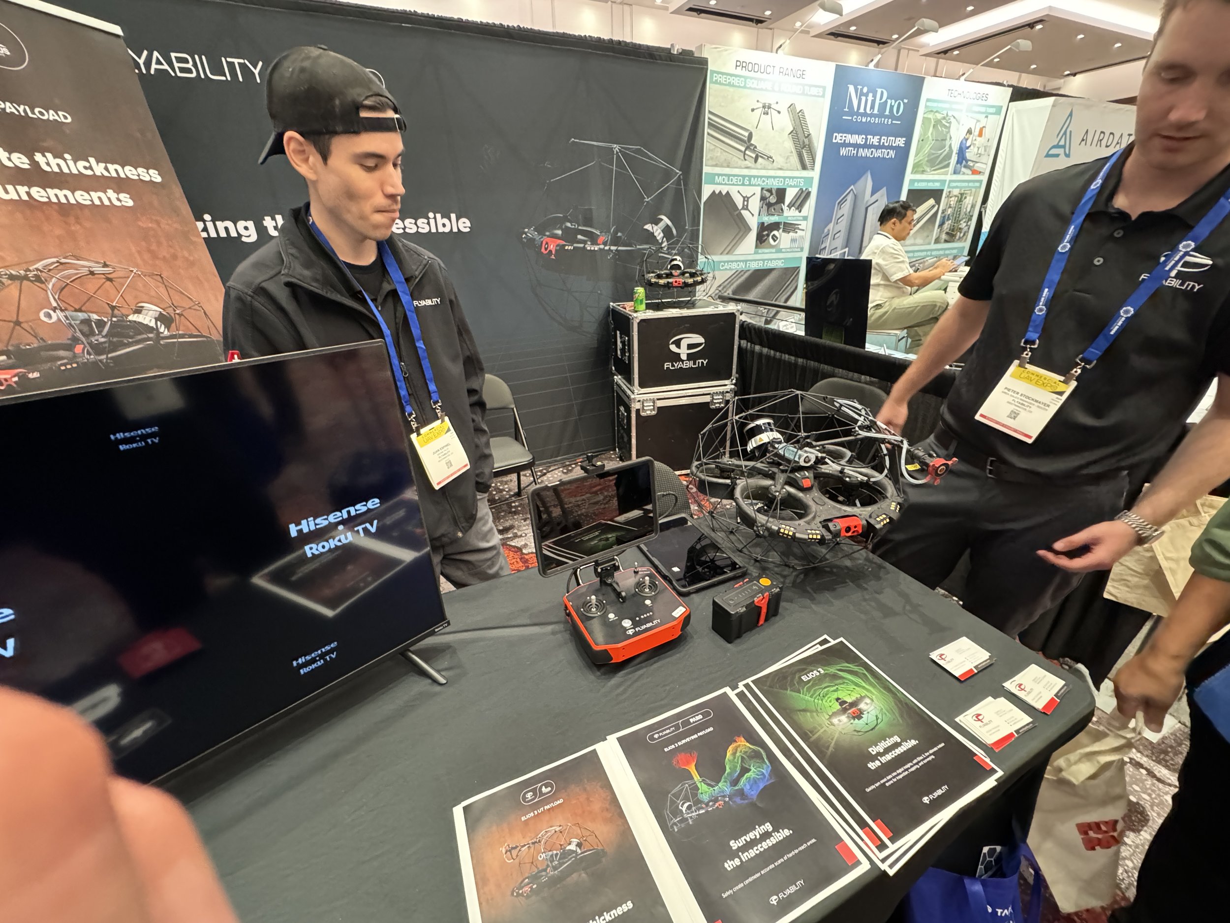 Drone exhibition booth