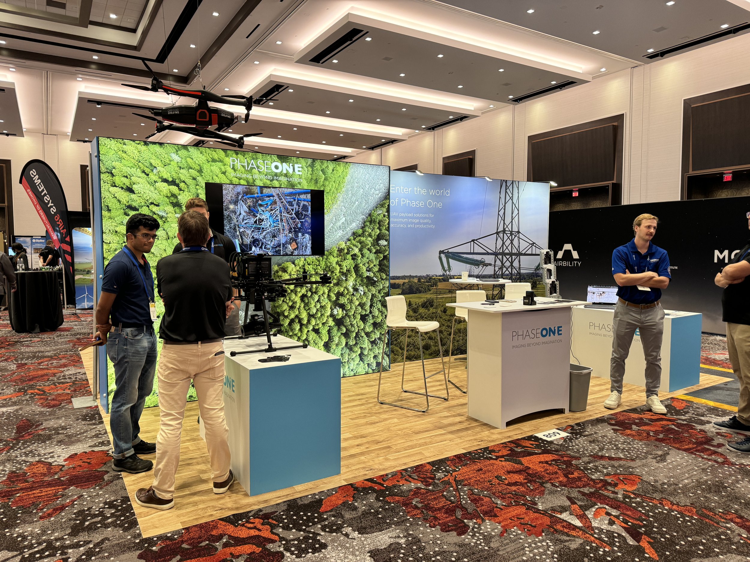 Commercial drone technology display