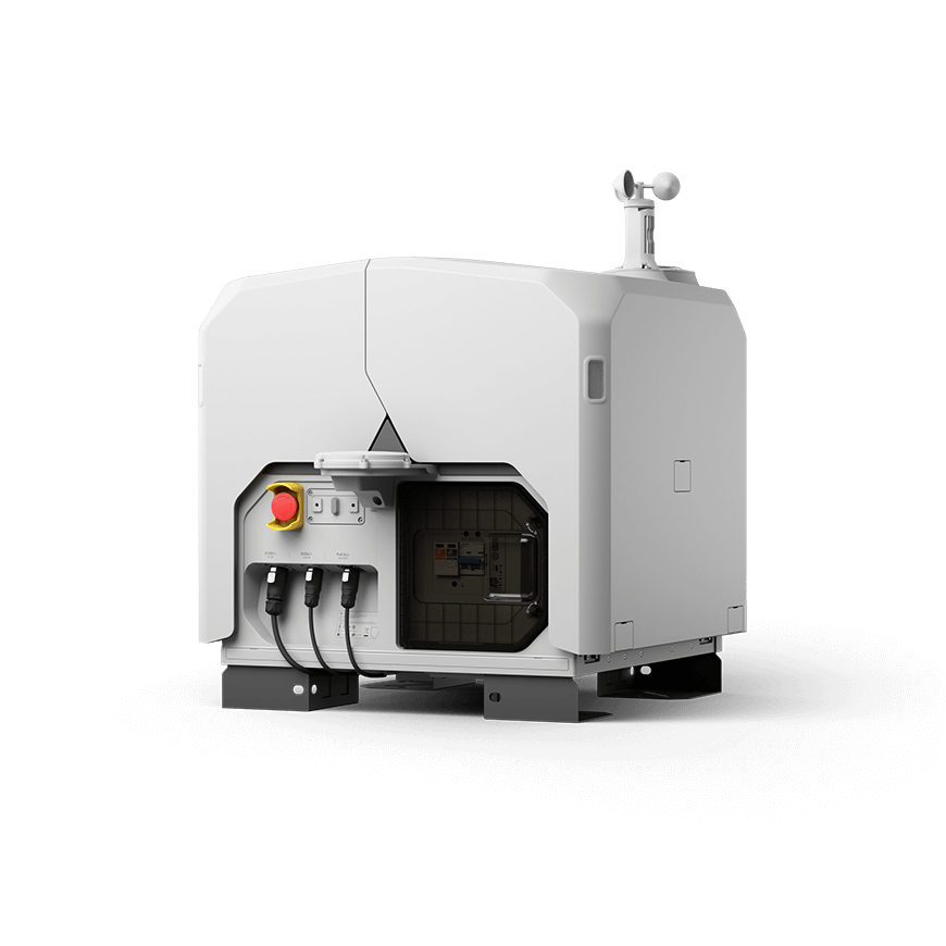 DJI Dock 3 product unit with IP56 all-weather protection for harsh environments