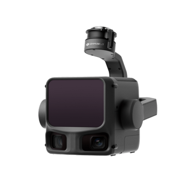 DJI Zenmuse L3 LiDAR and thermal payload — the DJI Matrice 4T carries similar multi-sensor payloads with thermal infrared for solar panel fault detection
