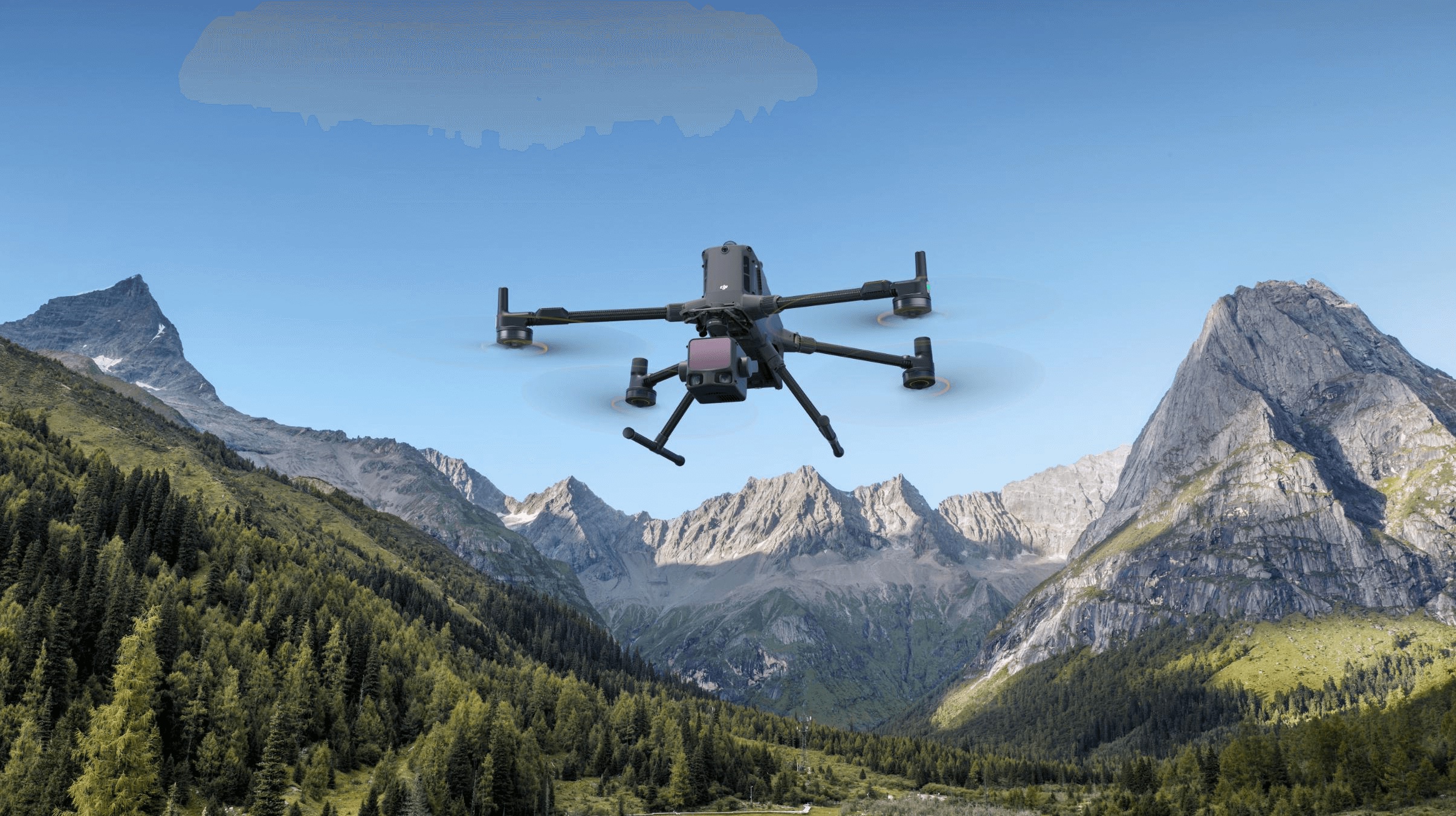 DJI Zenmuse L3 LiDAR payload mounted on the DJI Matrice 4E — terrain mapping at centimeter accuracy for golf course renovation design