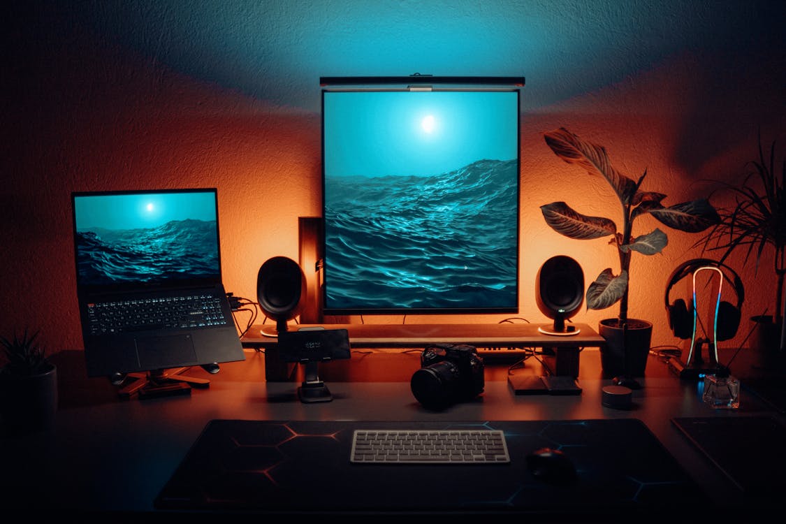 Dual monitor workstation for processing scan data